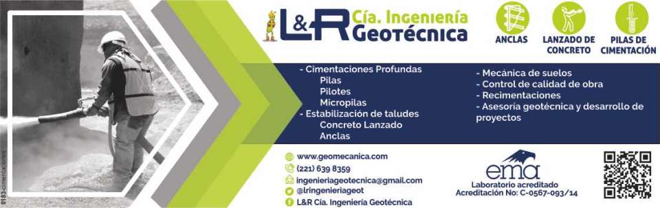 Geo Inyecciones has everything for soil mechanics; anchors, launched concrete, batteries, piles, micropiles and many other products. Geo Inyecciones has everything for soil mechanics; anchors, launched concrete, batteries, piles, micropiles and many other products.