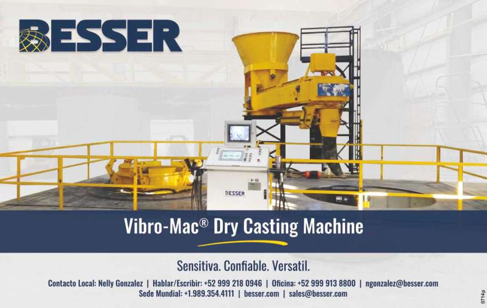 Besser - Vibro-Mac Dry Casting Machine. Sensitive. Trustworthy. Versatile. Besser - Vibro-Mac Dry Casting Machine. Sensitive. Trustworthy. Versatile.
