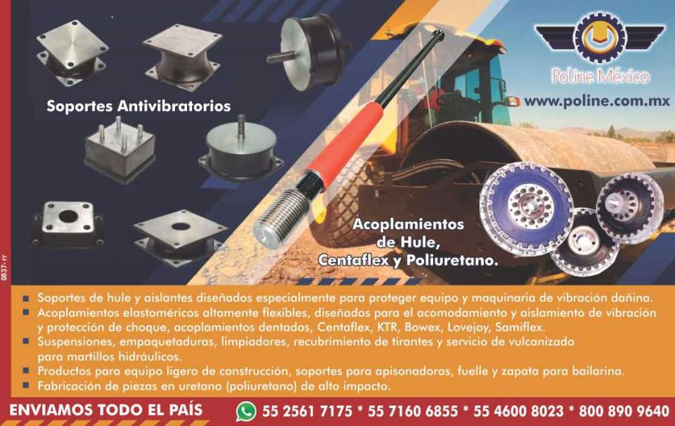 Manufacturers of industrial parts in elastomers, supports, heels and rubber couplings for heavy and light machinery Manufacturers of industrial parts in elastomers, supports, heels and rubber couplings for heavy and light machinery