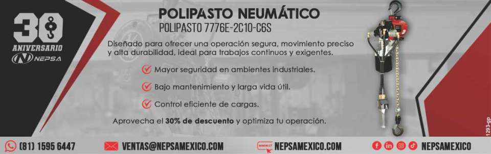Polipastos 7776E-2C10-C6S, Diseñado para ofrecer una operacion segura, movimiento preciso y alta durabilidad, ideal para trabajos continuos y exigentes. Mayor Seguridad, Descuento de 30%.