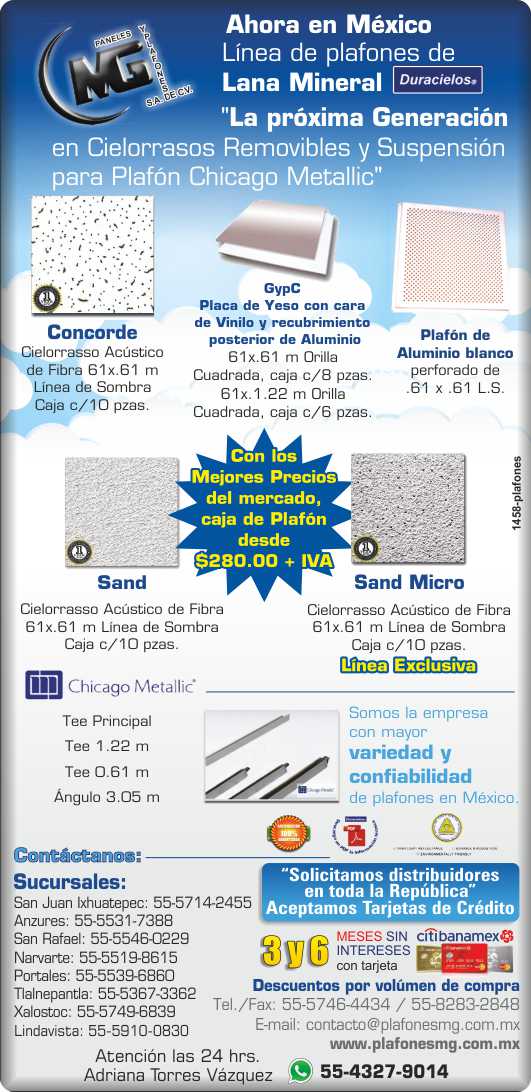 Mineral wool ceiling panels. Removable ceilings and suspension for Chicago Metallic Plafon. Mineral wool ceiling panels. Removable ceilings and suspension for Chicago Metallic Plafon.