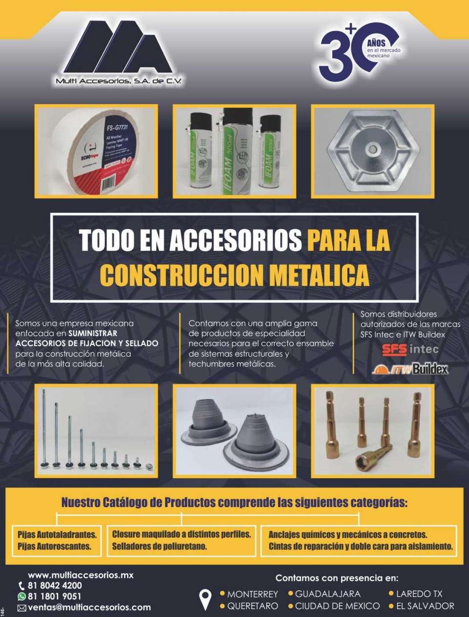 We supply fixing and sealing accessories for metal construction of the highest quality. We have a wide range of specialty products necessary for proper assembly. We supply fixing and sealing accessories for metal construction of the highest quality. We have a wide range of specialty products necessary for proper assembly.