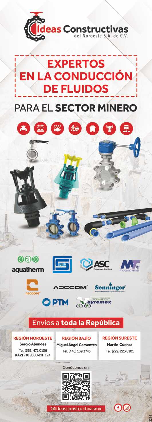 Suppliers specialized in all types of valves, connections, stub end, flanges and high-density pipes to carry out any mining project. Suppliers specialized in all types of valves, connections, stub end, flanges and high-density pipes to carry out any mining project.