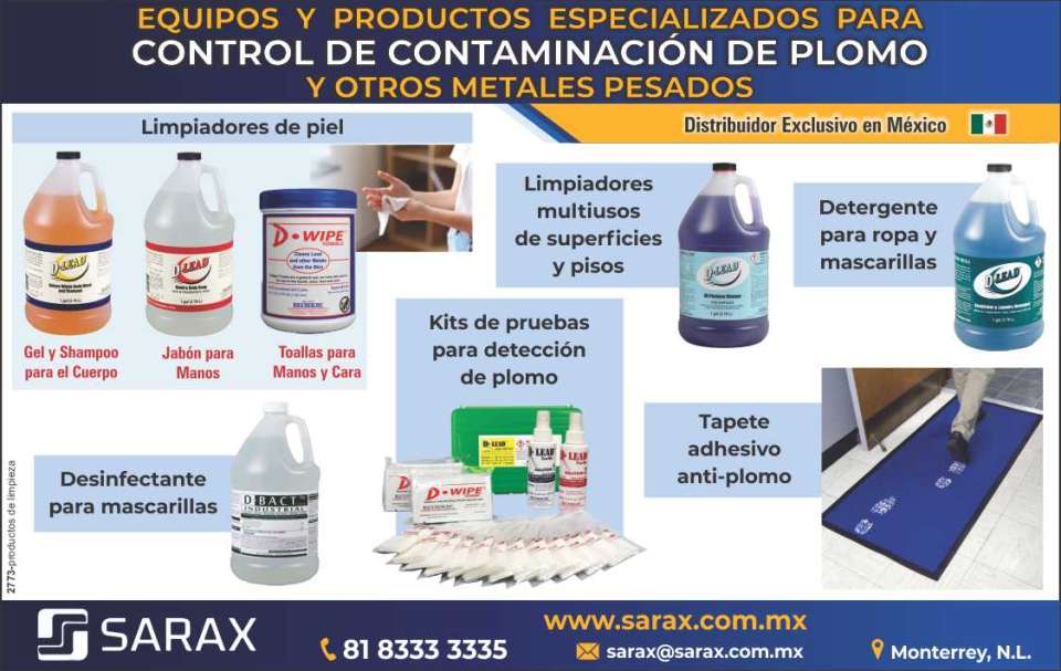 Specialized Equipment and Products for Control of Lead and Other Heavy Metal Contamination. Skin Cleaners, Multipurpose Surface and Floor Cleaners, Laundry Detergent and Markers Specialized Equipment and Products for Control of Lead and Other Heavy Metal Contamination. Skin Cleaners, Multipurpose Surface and Floor Cleaners, Laundry Detergent and Markers