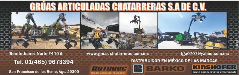 Cranes articulated scrap, distributor for Mexico of the brands, barko, rotobec, kinshofer crane and excavator attachments Cranes articulated scrap, distributor for Mexico of the brands, barko, rotobec, kinshofer crane and excavator attachments