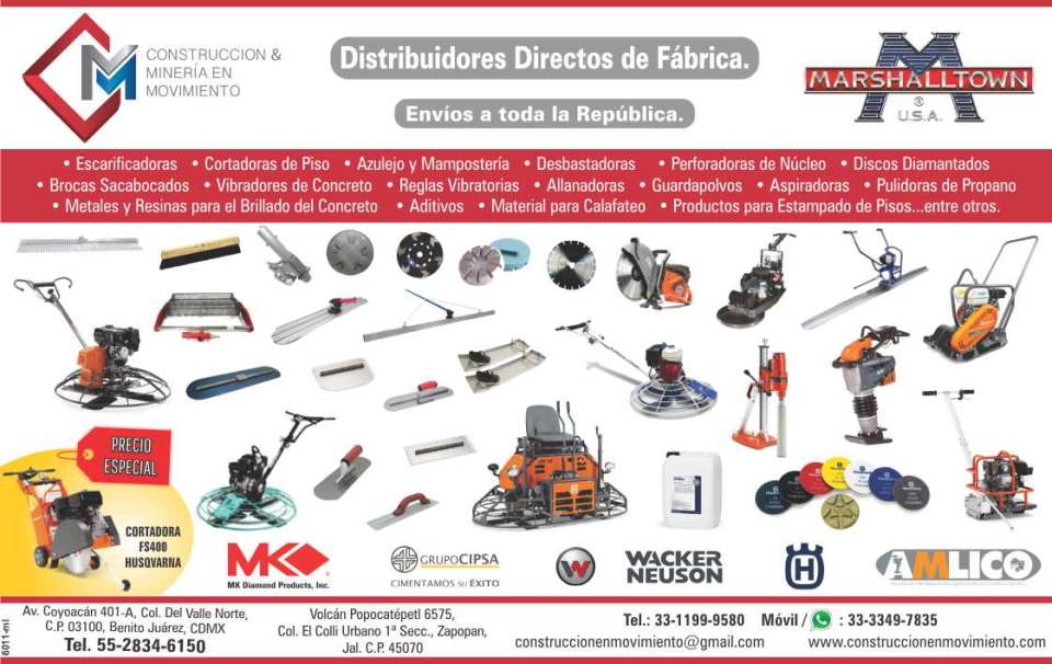 Light equipment and tools for construction and mining Light equipment and tools for construction and mining