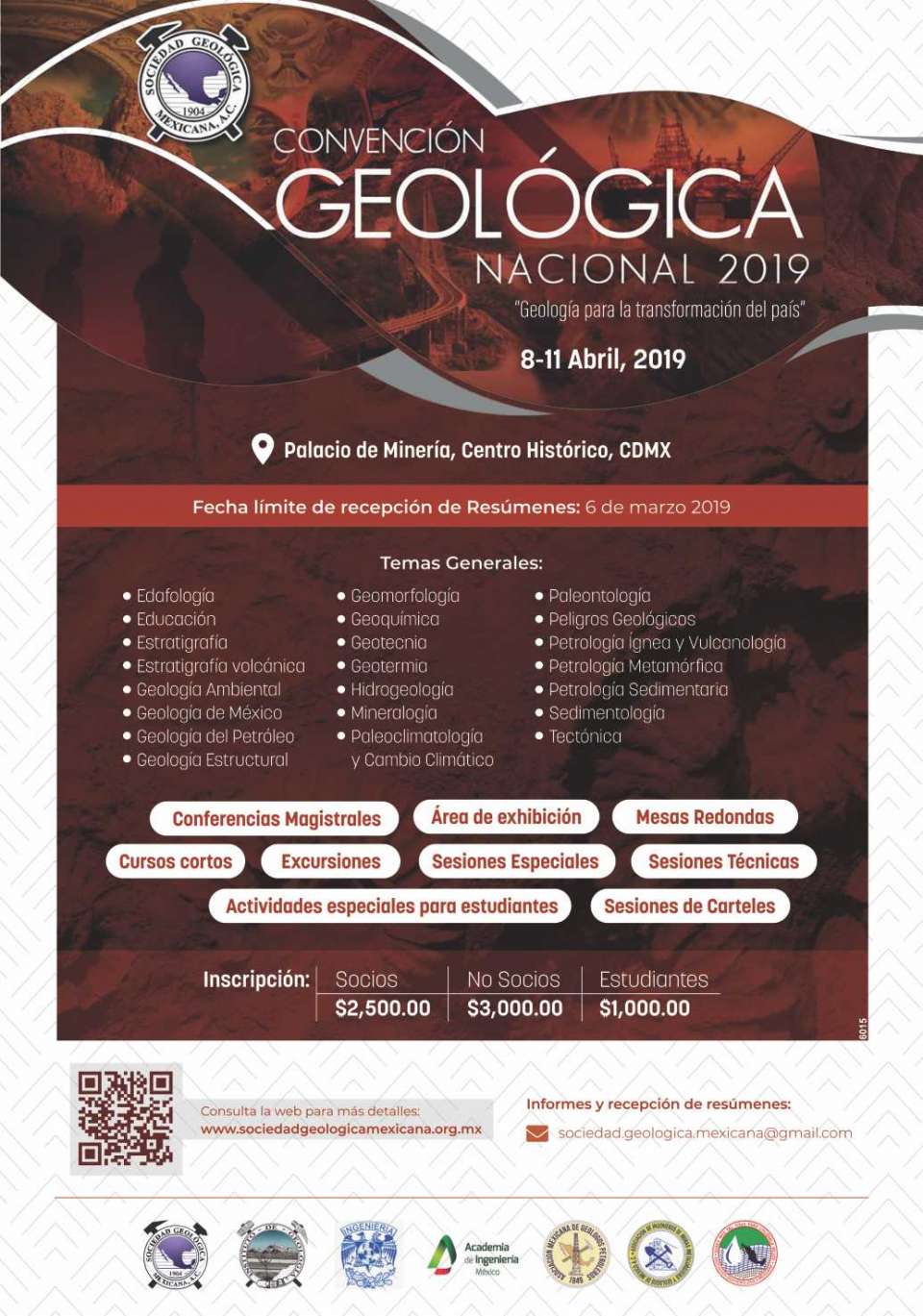 From 8 to 11 April 2019 at the Palacio de Mineria del Centro Historico, CDMX From 8 to 11 April 2019 at the Palacio de Mineria del Centro Historico, CDMX