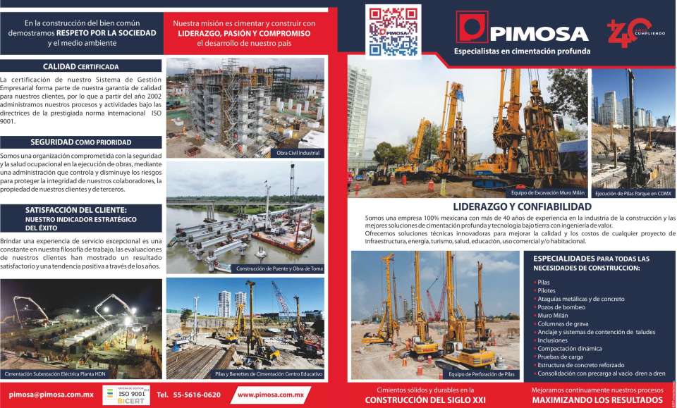 pecialists in Deep Foundation. Piles, Piles, Ataguias, Milan Wall, Gravel Columns, Anchorage, Systems Slope content, Inclusions, Compaction, Load tests. pecialists in Deep Foundation. Piles, Piles, Ataguias, Milan Wall, Gravel Columns, Anchorage, Systems Slope content, Inclusions, Compaction, Load tests.