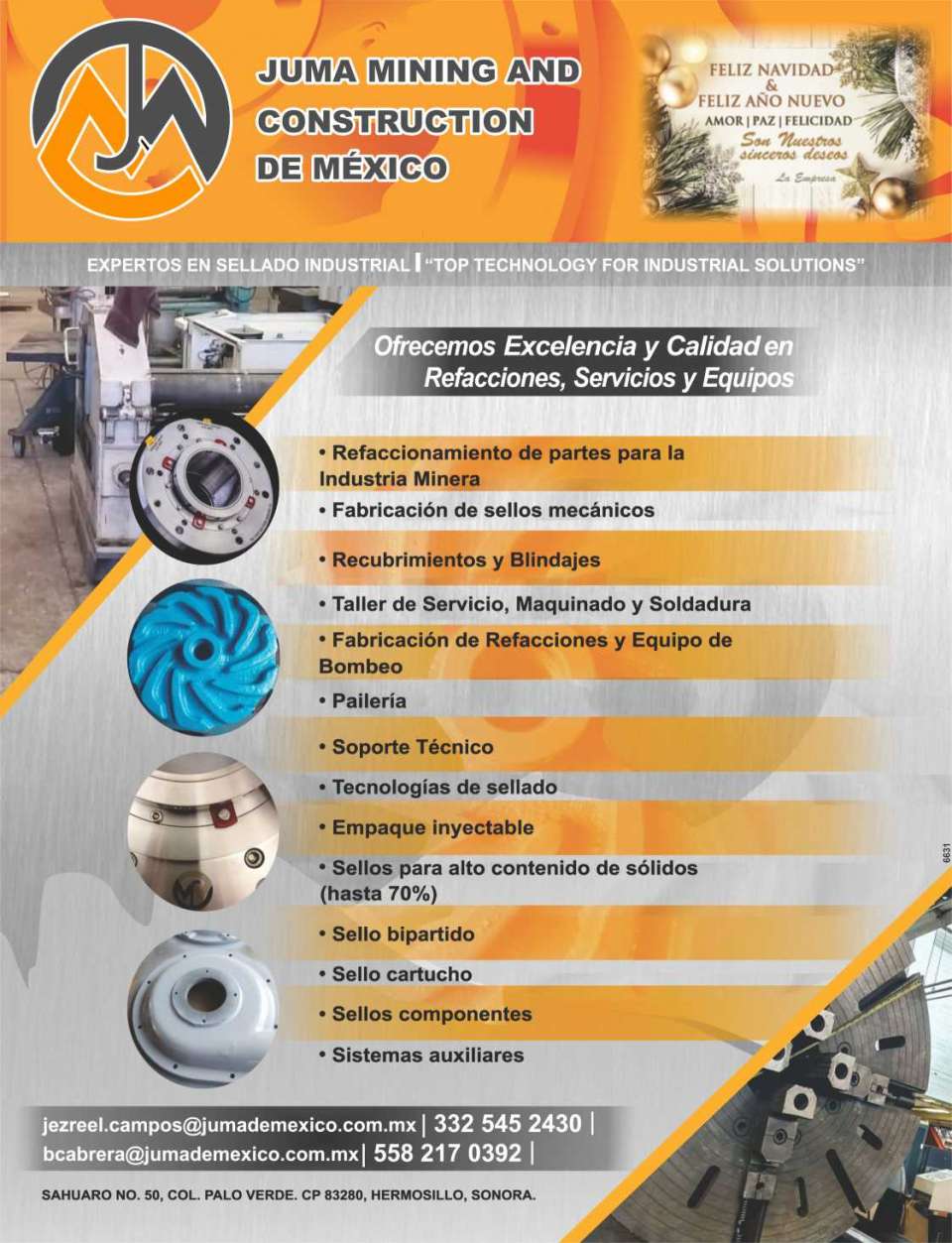 Refurbishment of Parts for the Mining Industry, JUMA Refurbishment of Parts for the Mining Industry, JUMA