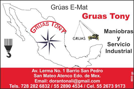 Tony Cranes, Maneuvers, Industrial Service, E-Mat Cranes Tony Cranes, Maneuvers, Industrial Service, E-Mat Cranes