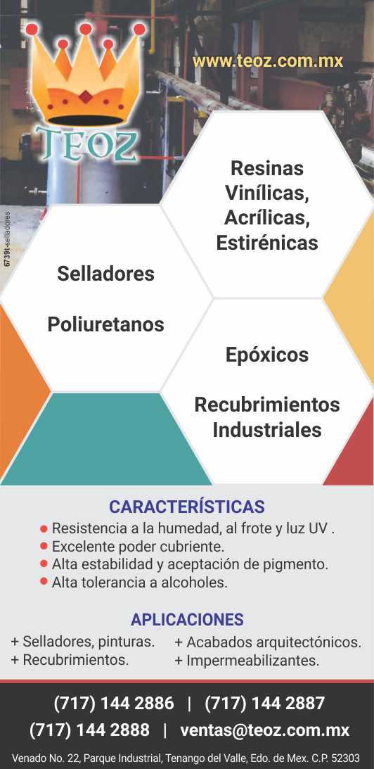 Vinyl, Acrylic, Styrenic Resins, Sealants, Polyurethanes, Epoxies, Industrial Coatings Vinyl, Acrylic, Styrenic Resins, Sealants, Polyurethanes, Epoxies, Industrial Coatings