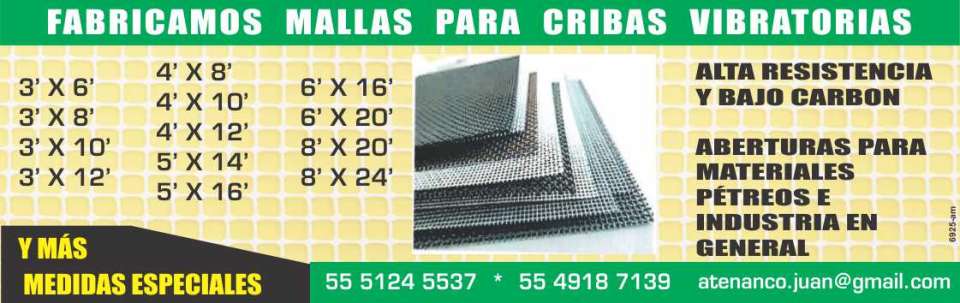We manufacture high strength and low carbon vibrating screen meshes, openings for stone materials and industry in general We manufacture high strength and low carbon vibrating screen meshes, openings for stone materials and industry in general