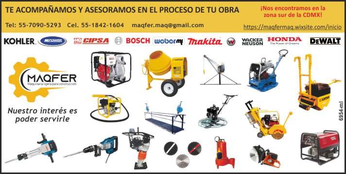 Lifting platforms, winches, road rollers, dancers, hammers, gasoline vibrators, diamond discs, vibratory rollers, rotomartillos, energy generators, construction consultancy Lifting platforms, winches, road rollers, dancers, hammers, gasoline vibrators, diamond discs, vibratory rollers, rotomartillos, energy generators, construction consultancy
