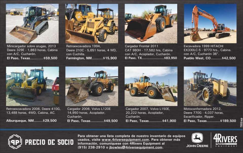 To obtain a complete list of our used equipment inventory, please visit www.4riversequipment.com To obtain a complete list of our used equipment inventory, please visit www.4riversequipment.com