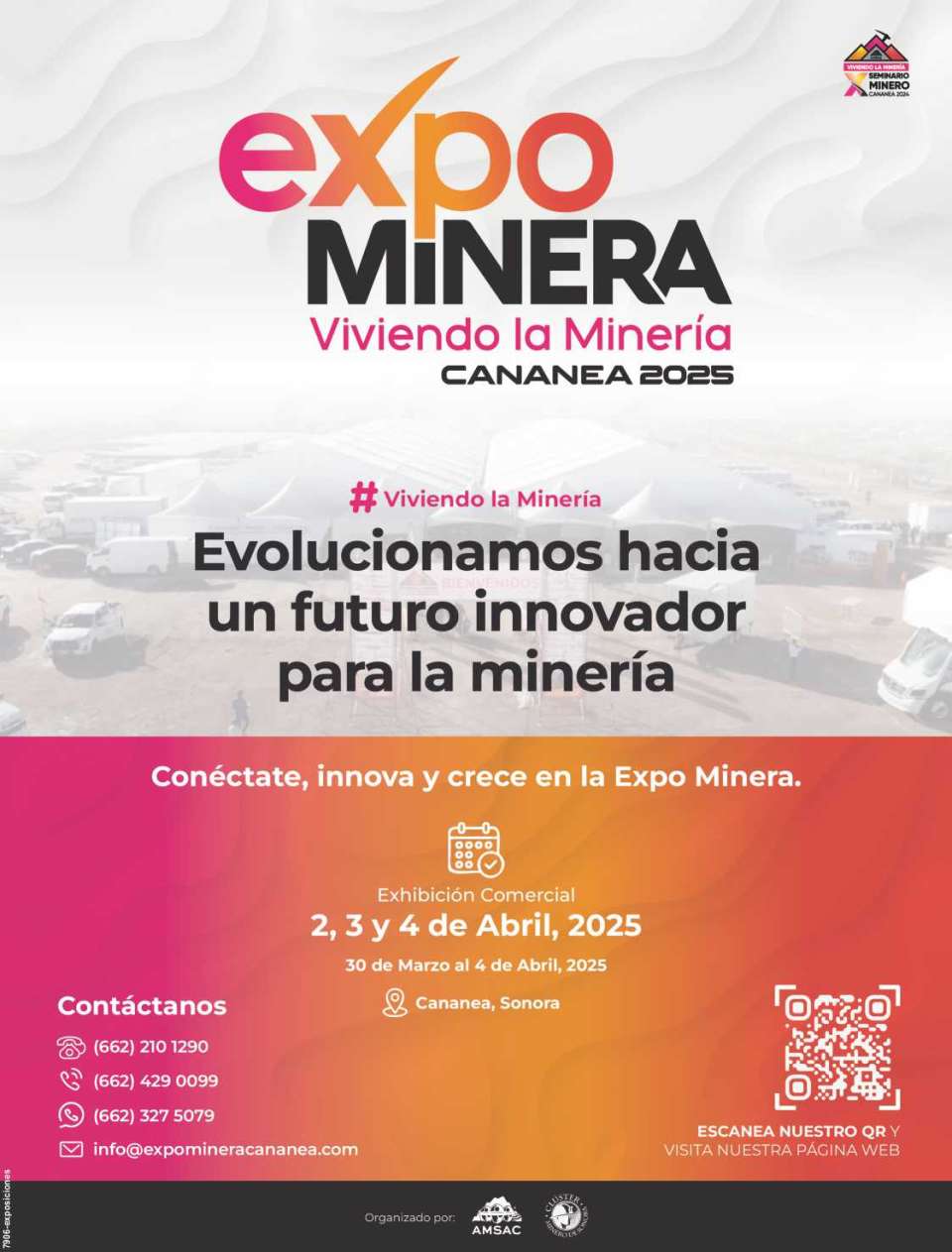 Mining Exhibition in CANANEA, Sonora, at Parque Tamosura, from April 2-4, 2025. Mining Exhibition in CANANEA, Sonora, at Parque Tamosura, from April 2-4, 2025.