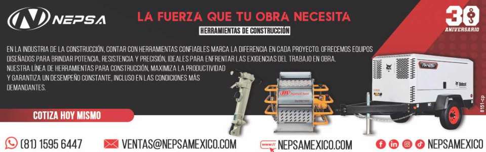 Para la Industria de la Construccion, Ofrecemos Equipos Diseñados para brindar Potencia, Resistencia y Precision. Ideales para el trabajo en obra. Compresores, Martillos Rompedores, Winches.