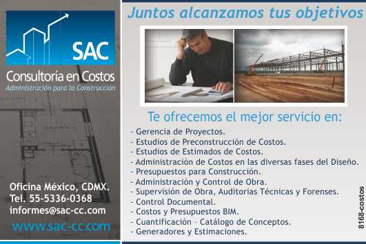 Consultancy of construction costs, supervision, administration and control of work, maintenance and construction Consultancy of construction costs, supervision, administration and control of work, maintenance and construction