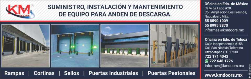 Supply, Installation and Maintenance of Equipment for Unloading Docks. Ramps, Curtains, Seals, Doors, Industrial, Pedestrian Doors. Supply, Installation and Maintenance of Equipment for Unloading Docks. Ramps, Curtains, Seals, Doors, Industrial, Pedestrian Doors.