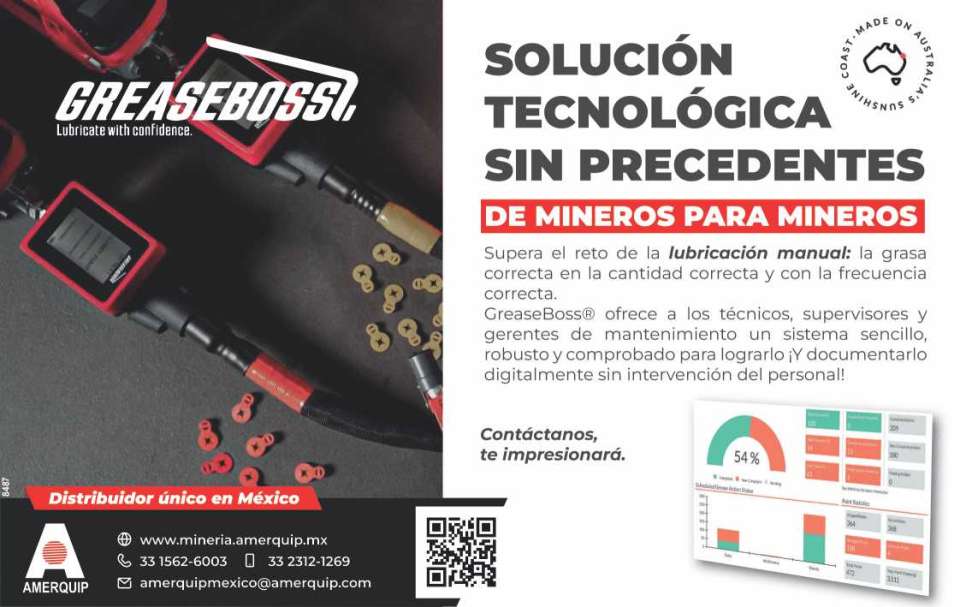 From Miners to Miners. Unprecedented technological solution. Overcome the challenge of manual lubrication, the right grease in the right amount and at the right frequency. GreaseBoss. From Miners to Miners. Unprecedented technological solution. Overcome the challenge of manual lubrication, the right grease in the right amount and at the right frequency. GreaseBoss.