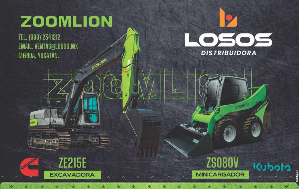 Cummins ZE215E Excavator and Kubota ZS080V Skid Steer Loader. Construction Equipment. Cummins ZE215E Excavator and Kubota ZS080V Skid Steer Loader. Construction Equipment.