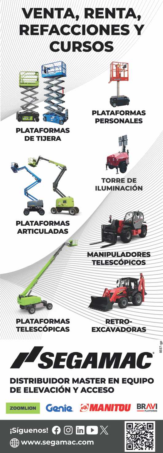 Scissor Platforms, Personal, Articulated, Telescopic. Lighting Towers, Telehandlers, Backhoes. Zoomlion, Genie, Manitou, Bravi.Sale, Rental, Parts and Courses. Scissor Platforms, Personal, Articulated, Telescopic. Lighting Towers, Telehandlers, Backhoes. Zoomlion, Genie, Manitou, Bravi.Sale, Rental, Parts and Courses.