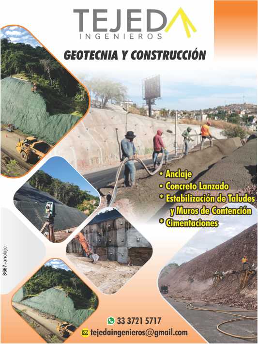 Anchoring, shotcrete, slope stabilization and retaining walls, foundations Anchoring, shotcrete, slope stabilization and retaining walls, foundations