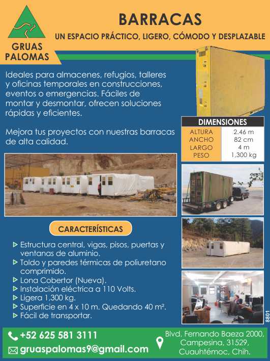 Ideal for warehouses, shelters, workshops and temporary offices during construction, events or emergencies. Easy to assemble and dismantle, they offer fast and efficient solutions. Ideal for warehouses, shelters, workshops and temporary offices during construction, events or emergencies. Easy to assemble and dismantle, they offer fast and efficient solutions.
