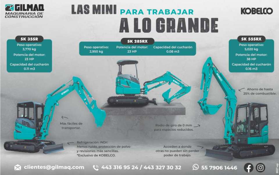 The Mini for big work, SK35SR, SK28SRX, SK55SRX, easier to transport, Savings of up to 25% on fuel, 0mm turning radius for tight spaces, iNDr cooling. The Mini for big work, SK35SR, SK28SRX, SK55SRX, easier to transport, Savings of up to 25% on fuel, 0mm turning radius for tight spaces, iNDr cooling.