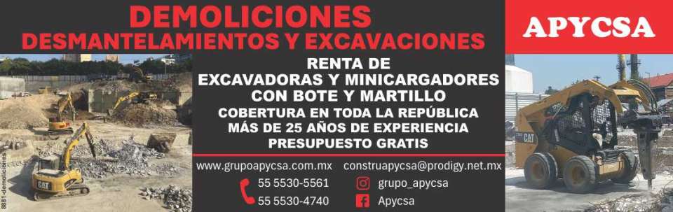 Demolitions, Dismantling and Excavations Rental of excavators and mini-loaders with bucket and hammer Coverage throughout the Republic More than 25 years of experience Free Quote Demolitions, Dismantling and Excavations Rental of excavators and mini-loaders with bucket and hammer Coverage throughout the Republic More than 25 years of experience Free Quote
